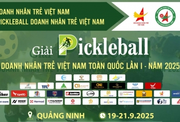 Giải Pickleball Doanh nhân trẻ Việt Nam: Dàn tài trợ khủng tiếp sức sân chơi toàn quốc