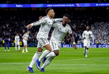 Mbappe lập cú đúp, Real Madrid vùi dập Monaco một set tennis ở cúp C1