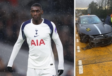 Nóng: Bộ đôi tiền đạo Tottenham gặp tai nạn xe kinh hoàng