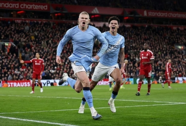Trực tiếp Liverpool 1-1 Man City: Haaland đưa Man City ngược dòng kinh điển