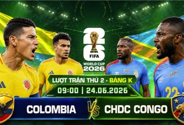 Dự đoán tỷ số Colombia vs CHDC Congo: 2 bàn cách biệt