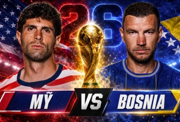 Tỷ lệ thắng Mỹ vs Bosnia & Herzegovina: Mỹ áp đảo!