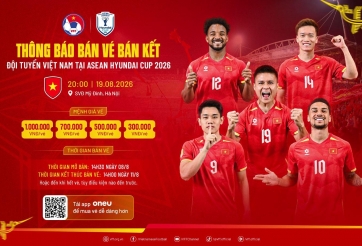 Vé bán kết AFF Cup của ĐT Việt Nam bán khi nào, giá bao nhiêu?