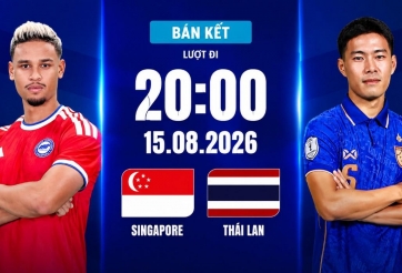 Xem trực tiếp Singapore vs Thái Lan hôm nay, 20h00 ngày 15/8