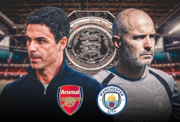 Trực tiếp Arsenal vs Man City, 21h00 hôm nay 16/08 - Chung kết Siêu cúp Anh