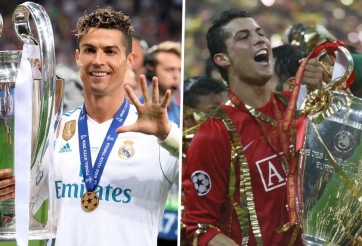 Ronaldo bị loại khỏi đội hình hay nhất lịch sử Champions League