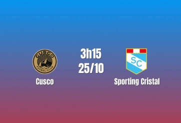 Nhận định Cusco vs Sporting Cristal: Khai thác sơ hở, 3h15 ngày 25/10/2026