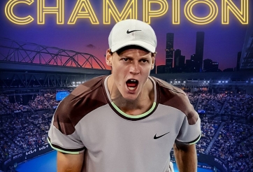 Jannik Sinner thiết lập kỷ lục chưa từng có cho quần vợt Ý