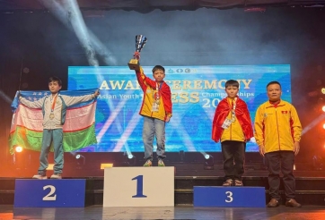 Kỳ thủ Việt Nam 10 tuổi giành HCV giải cờ vua Châu Á