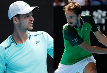 Nhọc nhằn vượt qua Hubert Hurkacz, Daniil Medvedev lọt vào bán kết Australian Open 2024