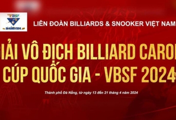 Lịch thi đấu carom 3 băng Cúp Quốc gia - VBSF 2024 [15/4-21/4]