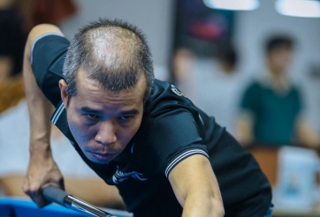 Trần Quyết Chiến vuột mất cơ hội đứng đầu làng carom 3 băng thế giới