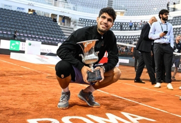 Vô địch Rome Masters 2025, Alcaraz trở lại ngôi số 2 thế giới