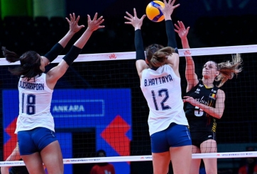 Bóng chuyền nữ Thái Lan thua trận thứ 2 liên tiếp ở VNL 2025