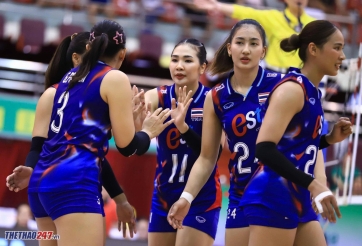 Bóng chuyền nữ Thái Lan thắng dễ trận mở màn chặng 2 SEA V.League 2025