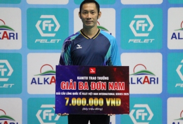 Nguyễn Tiến Minh cầm vợt thi đấu ở tuổi 42, NHM quốc tế chỉ biết trầm trồ thán phục