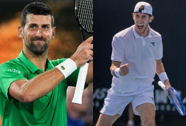 Link xem trực tiếp Novak Djokovic vs Francesco Maestrelli, 9h30 hôm nay 22/1