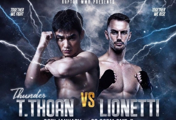 Trực tiếp MMA Nguyễn Thành Thoan vs Gabriele Lionetti, 18h30 hôm nay 23/1