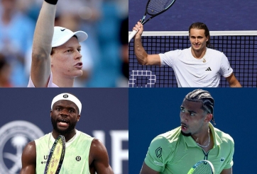 Xác định các 'anh tài' góp mặt ở tứ kết Miami Open 2026