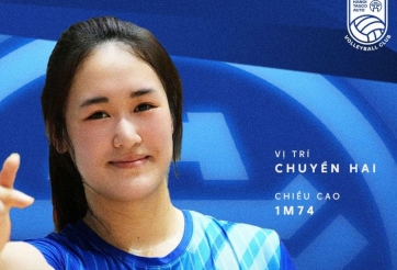 Chuyền hai trẻ hàng đầu bóng chuyền nữ Việt Nam khoác áo Hà Nội