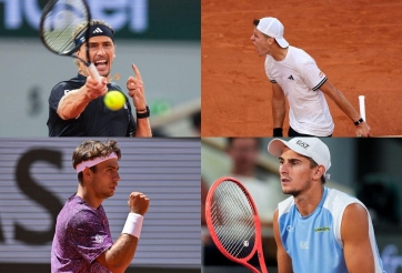 Xác định cặp trận bán kết Roland Garros 2026