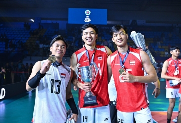 Thắng gọn Hàn Quốc, bóng chuyền nam Indonesia lần đầu vô địch AVC Cup