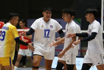Bóng chuyền Campuchia hạ đẹp Thái Lan, tạo cú sốc lớn nhất SEA V.Cup 2026