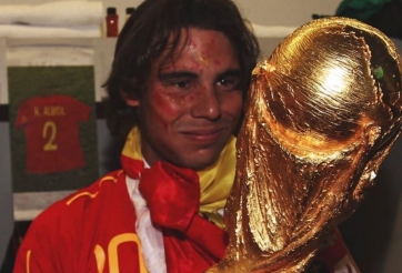 Nadal bị phát hiện mặc áo fake ăn mừng Tây Ban Nha vô địch World Cup