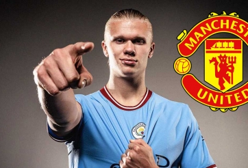 Ngạo nghễ thách thức quỷ đỏ, Haaland bị huyền thoại MU 'dằn mặt'