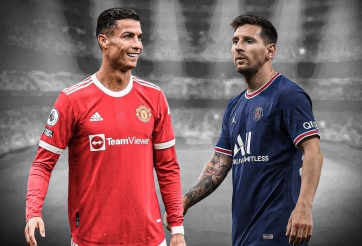 Ronaldo 'bất lực' nhìn Messi lập kỷ lục vô tiền khoáng hậu tại PSG