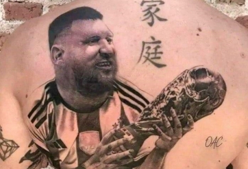 NHM không nhịn được cười với hình xăm Lionel Messi 'xấu nhất thế giới'
