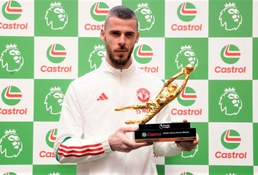 MU nhận 'mưa gạch đá' vì De Gea nhận Găng tay Vàng