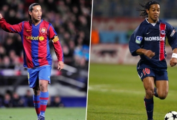 Ronaldino gây phấn khích trong trận đấu giữa PSG vs Barca
