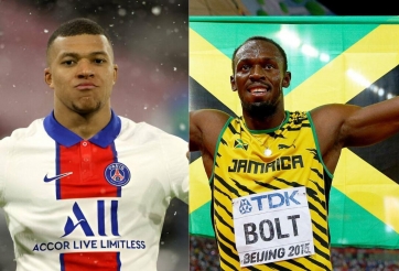 Mbappe chốt kèo, đua tốc 100m với 'tia chớp đen' Usain Bolt