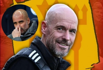HLV Ten Hag tuyên bố chỉ thua mỗi Pep Guardiola tại Ngoại hạng Anh