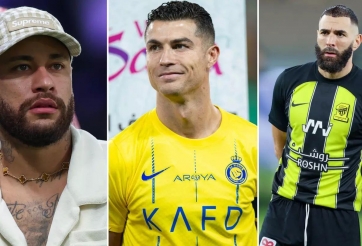 Ronaldo cho Neymar và Benzema 'hít khói' tại Ả Rập