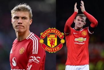 Hojlund chính thức vượt mặt Rooney tại MU