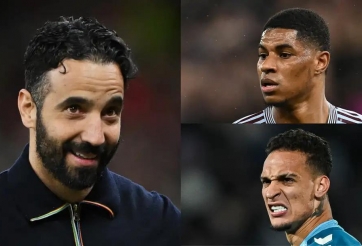 HLV Ruben Amorim chốt số phận Antony và Rashford tại MU