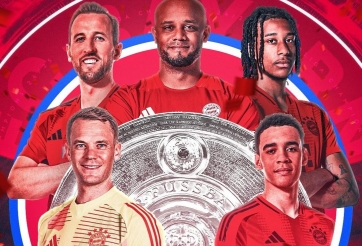 CHÍNH THỨC: Bayern Munich vô địch Bundesliga 2024/25, Kane phá bỏ lời nguyền