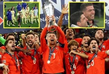 Ronaldo khóc nức nở khi Bồ Đào Nha vô địch Nations League
