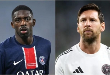 Messi bị Dembele 'lột sạch' đồ trên người