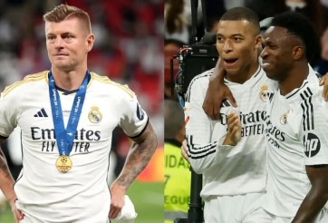 Mbappe và Vinicius Jr bất ngờ bị Toni Kroos 'nắn gân'