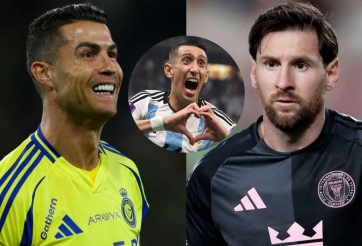 Di Maria bất ngờ thừa nhận Ronaldo vượt trội hơn Messi