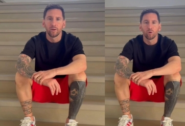 Messi ngồi cầu thang xin lỗi người hâm mộ
