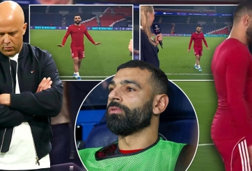 Khoảnh khắc đau lòng của Salah trong ngày Liverpool bại trận