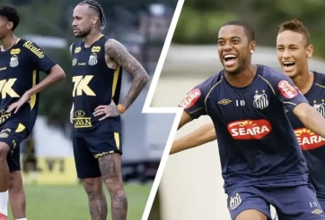 Neymar xô xát với con trai Robinho