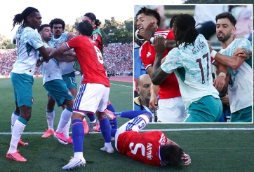 Đàn em Ronaldo tát cầu thủ Chile, sắp nhận án phạt nặng tại World Cup