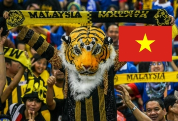 CĐV Malaysia đồng loạt gọi tên Việt Nam sau khi lỡ vé bán kết giải ĐNÁ