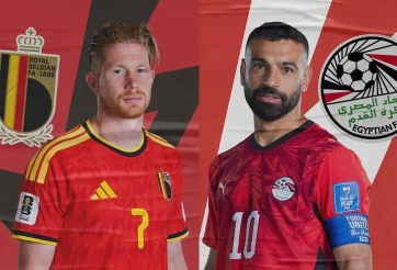 Trực tiếp bóng đá Bỉ vs Ai Cập: De Bruyne đá chính
