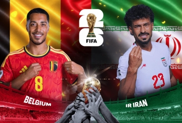Link xem trực tiếp Bỉ vs Iran hôm nay 22/6 trên VTV - World Cup 2026